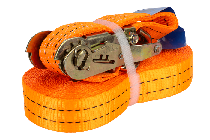 Sæt med fire UNITRAILER 10m/35mm/2t orange transportbånd med strammer