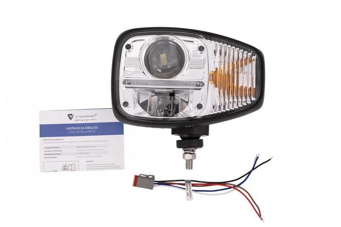 TT Technology TT.16611-L+TT.16611-P LED-forlygter 3 funktioner 23xLED 2350lm venstre+højre til JCB/Cat/Manitou/Volvo/Terex