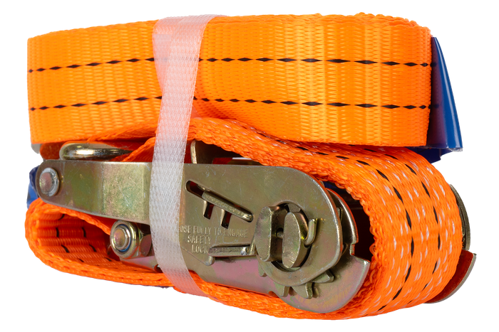 UNITRAILER 3m/35mm/2t orange transportbånd med strammer
