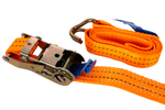 Sæt med fire UNITRAILER 2m/35mm/2t orange transportbånd med strammer