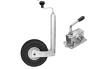 Støttehjul med støbejernsklemme WINTERHOFF ST48-260LB+KLE48-G 150kg 48mm 500-710mm