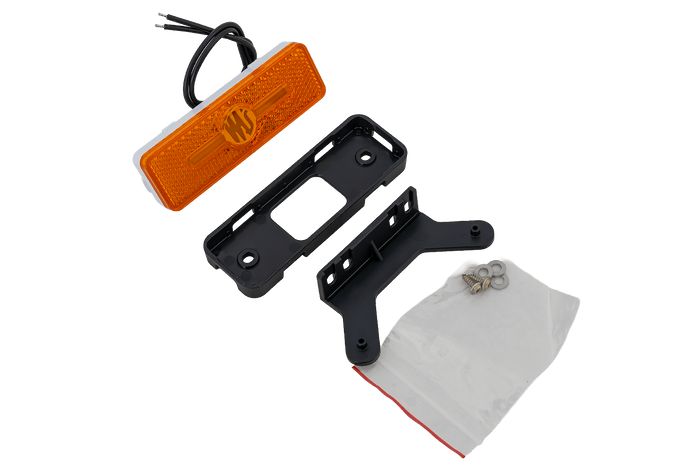 WAŚ W254 2033 LED-markeringslygte, orange, universal, med holder