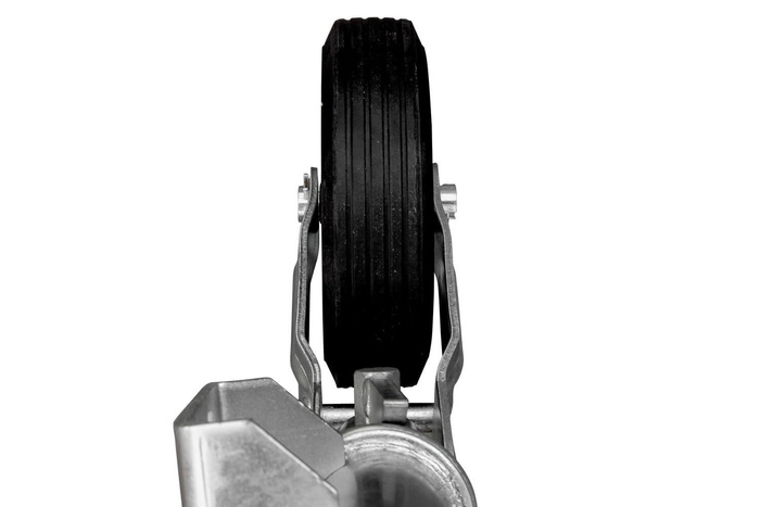 UNITRAILER automatisk støttehjul med håndtag 250 kg 60 mm 785-955 mm