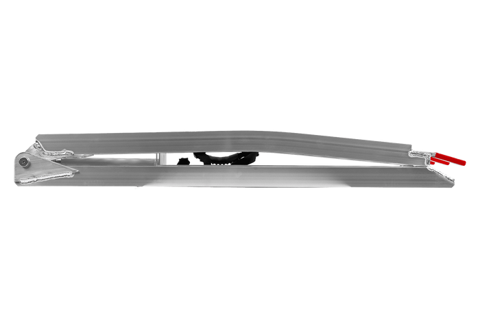 UNITRAILER ALR003 foldbare ramper aluminiumsramper til trailere 221 cm 680 kg med rem og støtte, sæt med 2
