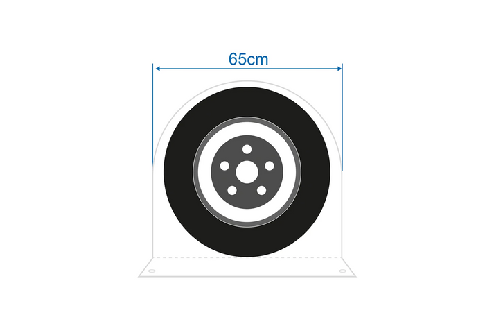 ProPlus 610312 hjulkapsel til et hjul med en maksimal diameter på 65 cm
