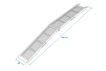 ProPlus 390094 foldbar rampe til trailer 203 cm 340 kg