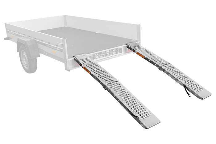 UNITRAILER ALR004 foldbare ramper stål køreramper til trailere 170 cm 454 kg sæt med 2