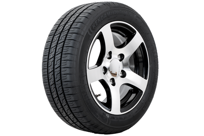 Forstærket trailerhjul DÆK KENDA 195/50 R13C 104/102N ALU FÆLG STARCO poleret 6Jx13"H2 5x112 ET:30