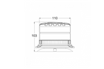 KAMAR X-SPIDER advarselslampe 1 magnet LED blinklys orange