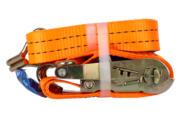 UNITRAILER 3m/35mm/2t orange transportbånd med strammer