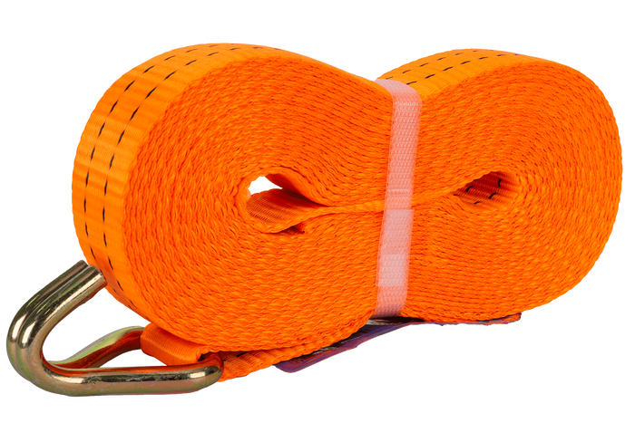 Sæt med fire UNITRAILER 10m/35mm/2t orange transportbånd med strammer
