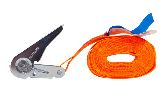 HILLS 5m/25mm/1t orange rem i ét stykke med strammer